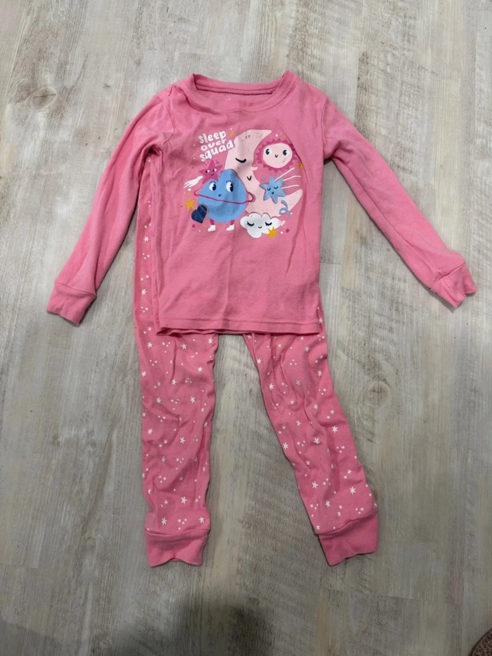 Carter's Pink Sleep Squad Pajama Set with Star Pants